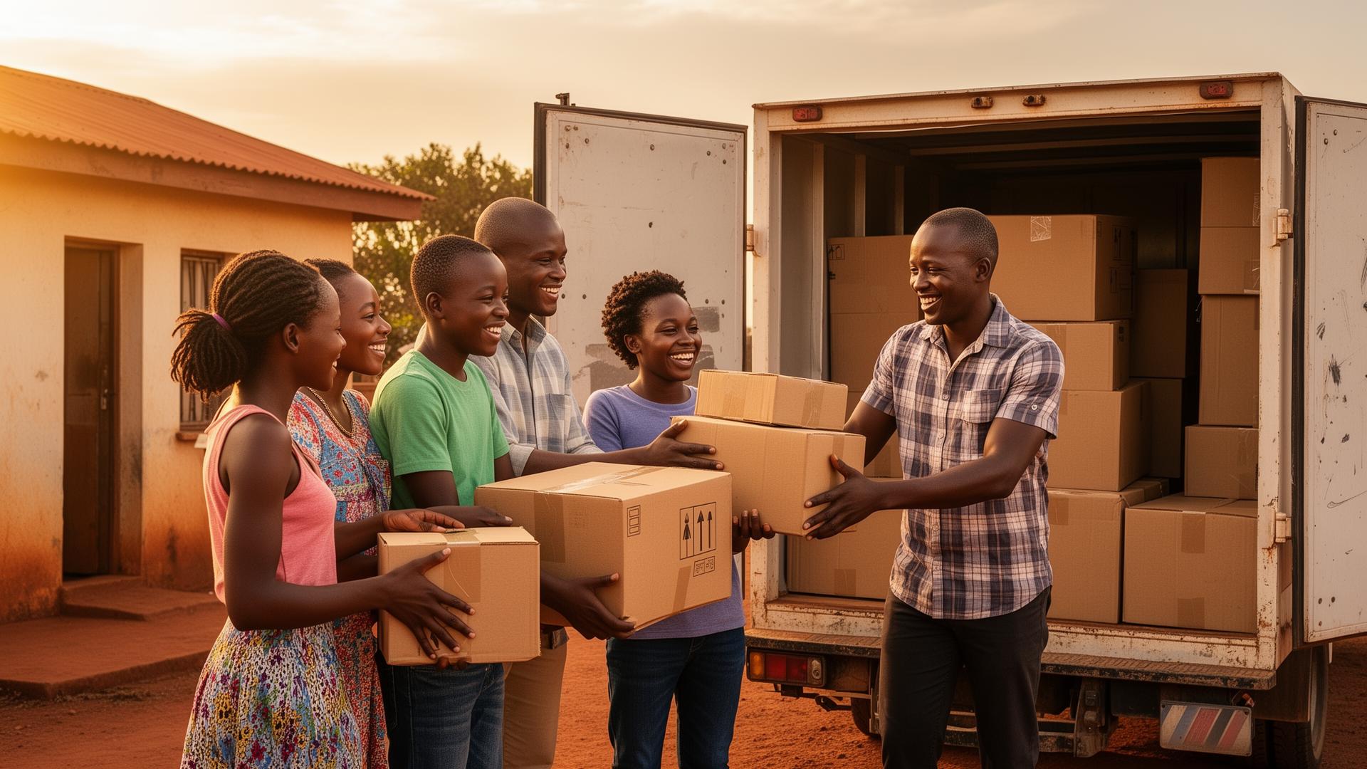 Titan Impex warehouse receiving online shopping packages